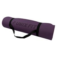 Коврик для йоги и фитнеса двусторонний, 180х61х0,8см UnixFit YMU8MMVT двуцветный, фиолетовый