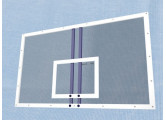 Щит баскетбольный игровой цельный из оргстекла 8 мм, 1800х1050 мм. на металлической раме Гимнаст 2.52