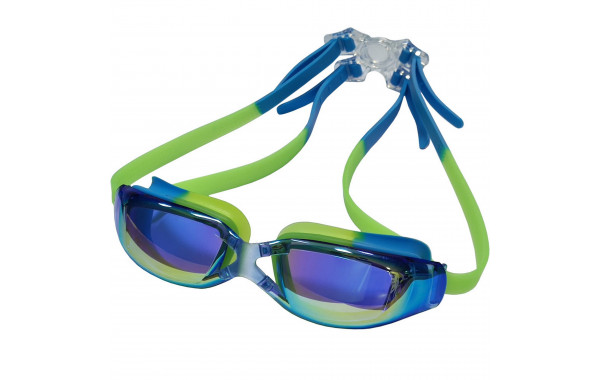 Очки для плавания зеркальные взрослые Sportex E39688 сине-зеленый 600_380