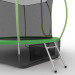 Батут с внутренней сеткой и лестницей EVO Jump Internal 8ft+ нижняя сеть, зеленый 75_75