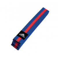 Пояс для единоборств Adidas Striped Belt adiTB02 сине-красный
