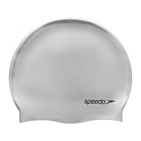 Шапочка для плавания Speedo Plain Flat Silicone Cap 8-709911181 серебристый