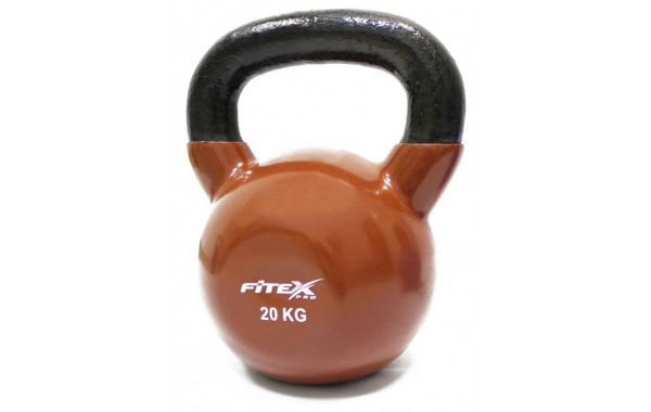 Гиря в виниловой оболочке 20 кг Fitex Pro FTX2201-20 600_380