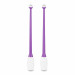 Булавы для художественной гимнастики Indigo 36 см, пластик, каучук, 2шт IN017-VW фиолетовый-белый 75_75