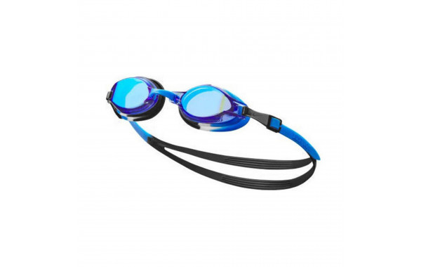Очки для плавания детские СИНИЕ линзы, регул .пер., сине-черная оправа Nike Chrome Youth NESSD126458 600_380