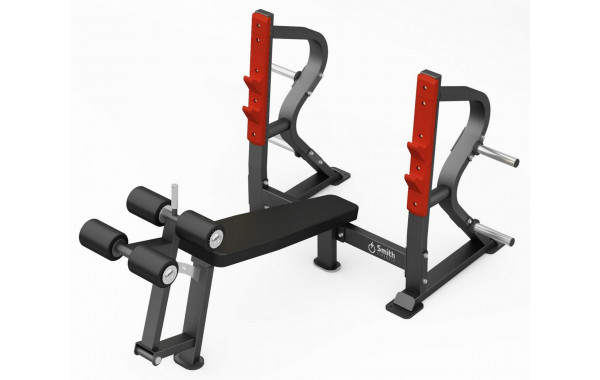 Олимпийская скамья с отрицательным наклоном для жима Smith Strength DH028 600_380