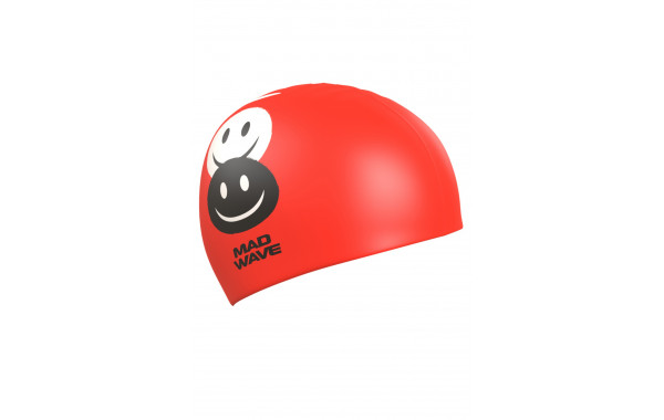 Юниорская силиконовая шапочка Mad Wave Emoji M0573 08 0 05W красный 600_380