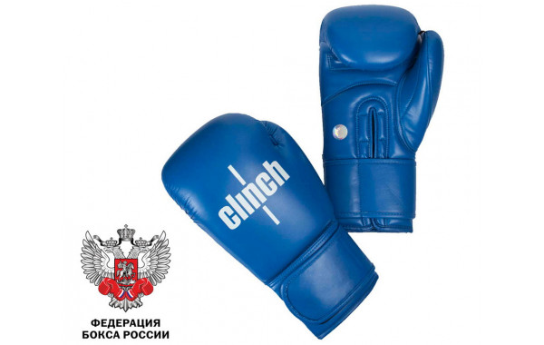 Боксерские перчатки Clinch Olimp синие C111 10 oz 600_380
