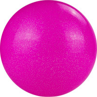 Мяч для художественной гимнастики d19 см Torres ПВХ AGP-19-10 розовый с блестками