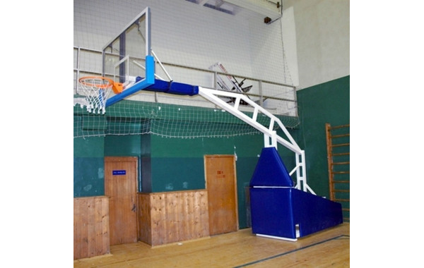 Стойка баскетбольная профессиональная мобильная складная с гидромеханизмом Atlet вынос 325 см, с противовесами IMP-A20L 600_380