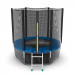 Батут с внешней сеткой и лестницей EVO Jump External 6ft+ нижняя сеть, синий 75_75