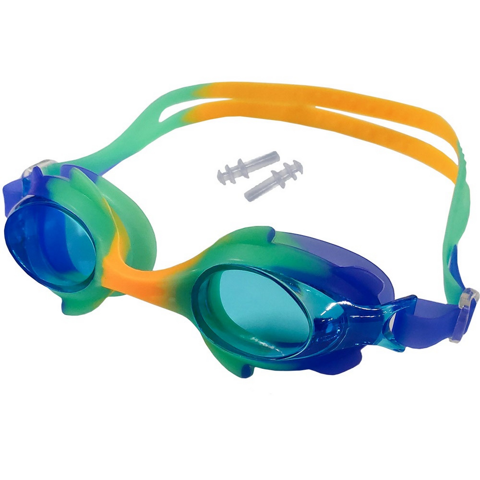 Очки для плавания детские Sportex B31570-5 зелено\сине\желтые Mix-5 2000_2000