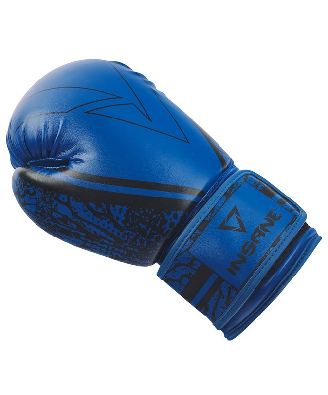 Перчатки боксерские 10 oz Insane ODIN, ПУ, синий 665_800