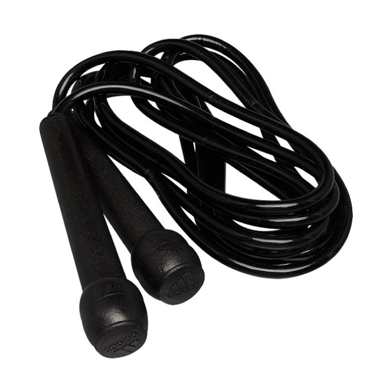 Скакалка Adidas Speed Rope Plastic Handle черная adiJRW03 800_800