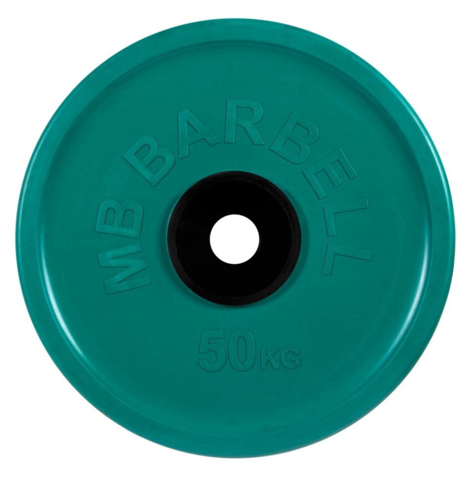 Диск олимпийский d51мм евро-классик MB Barbell MB-PltCE-50 50 кг зеленый 977_980