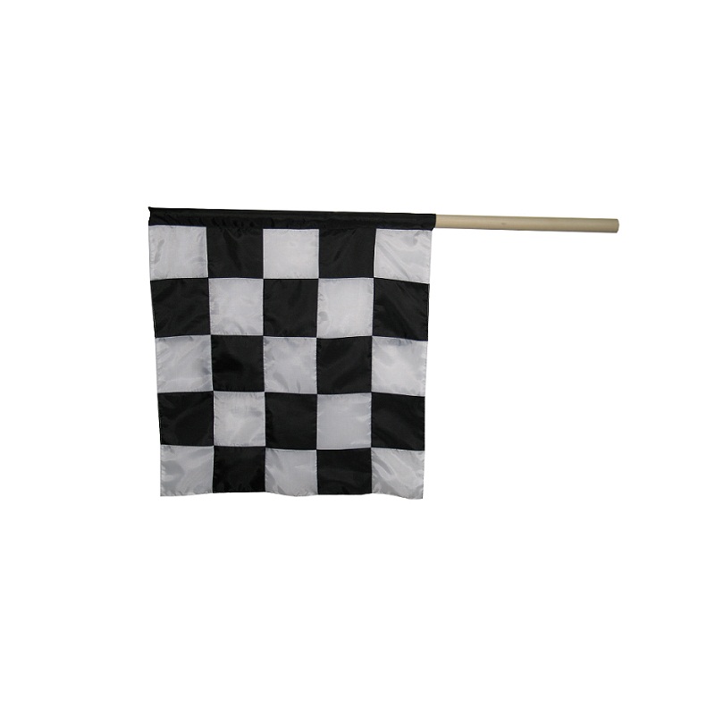 Флаг Старт-Финиш Ellada УТ2699 двухслойный, черно-белый (шашечки) 800_800