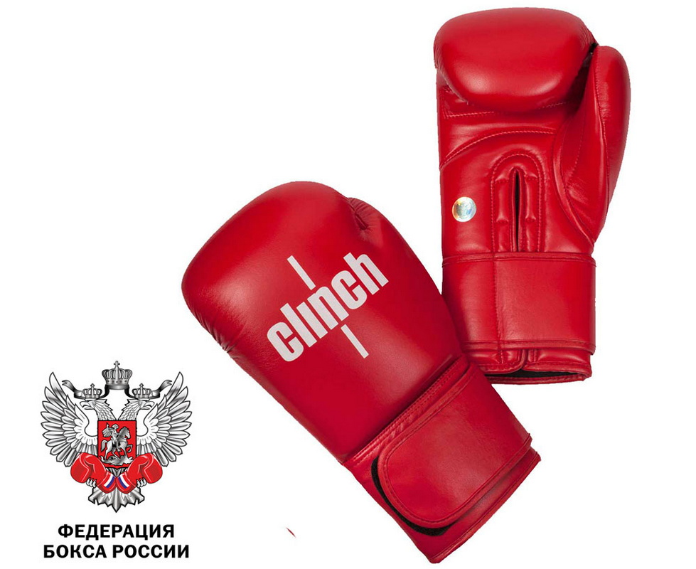 Боксерские перчатки Clinch Olimp красные C111 10 oz 979_800