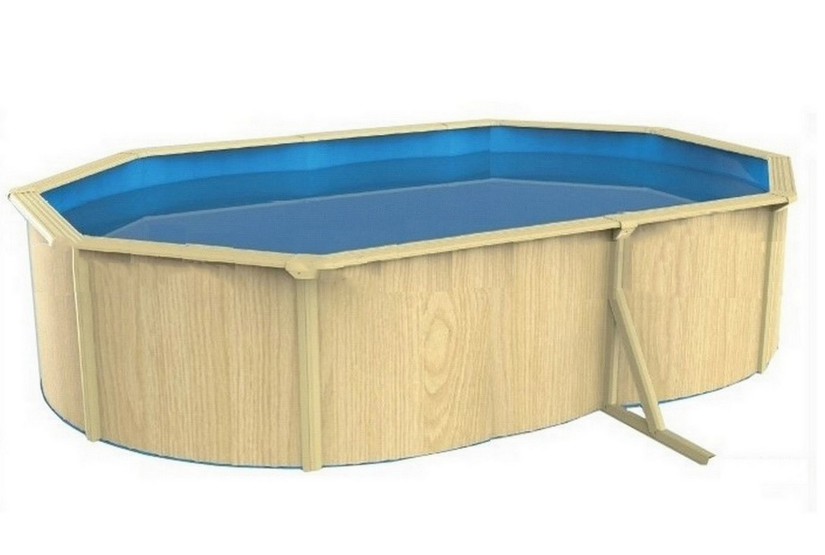 Морозоустойчивый бассейн овальный 910x460x130см Poolmagic Wood Basic 1188_800