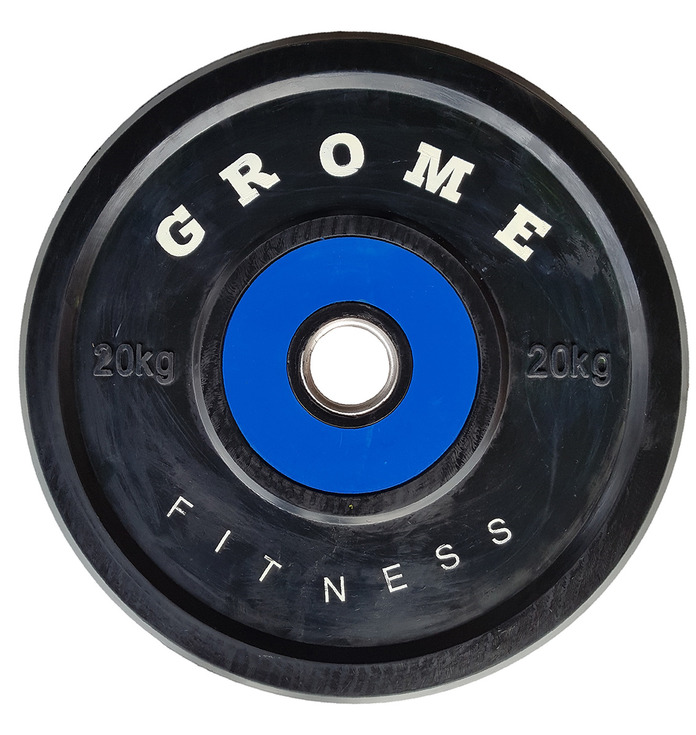 Диск обрезиненный Grome Fitness WP-080 20кг 696_735