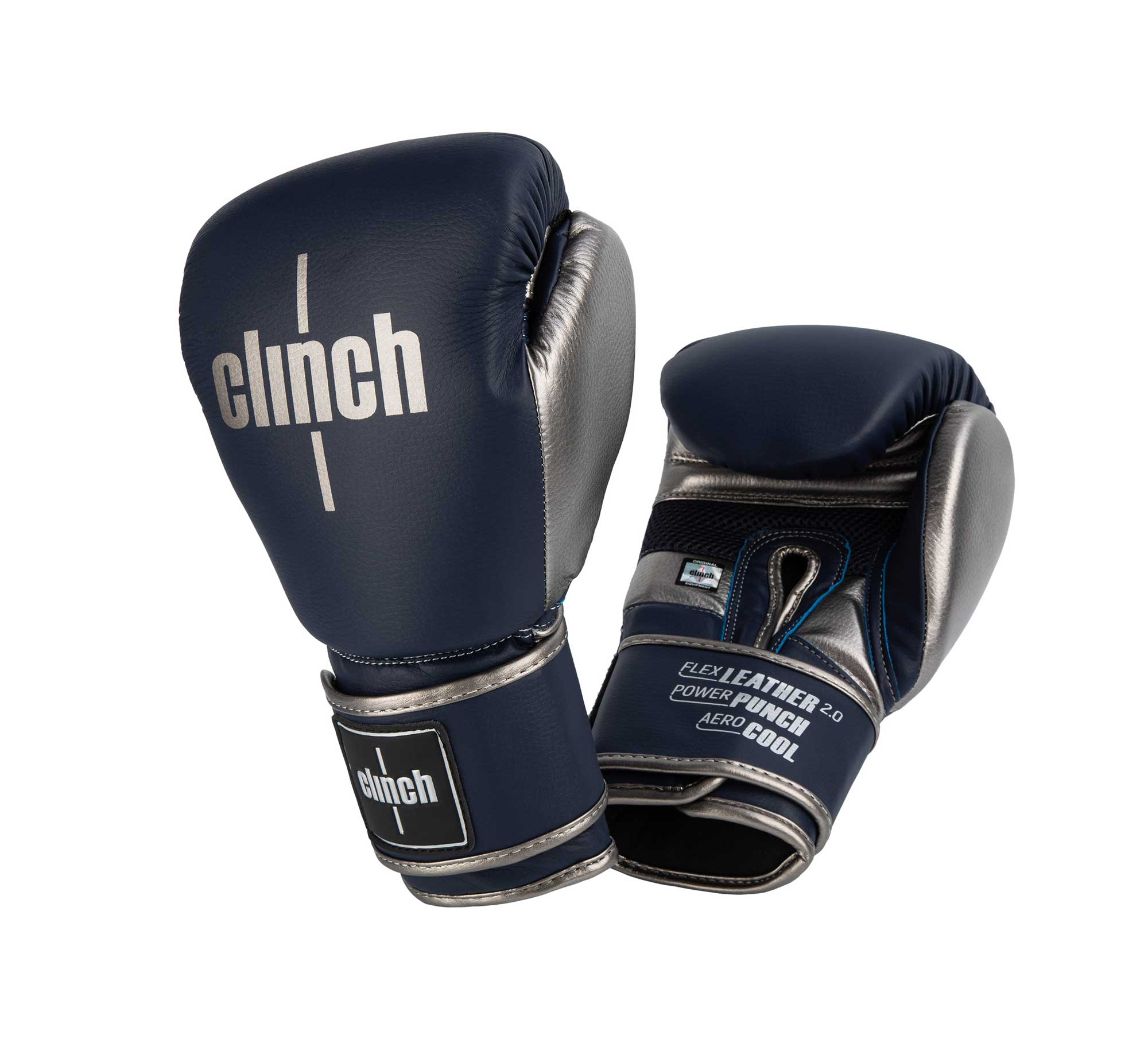 Перчатки боксерские Clinch Punch 2.0 C141 темносине-бронзовый 2000_1810