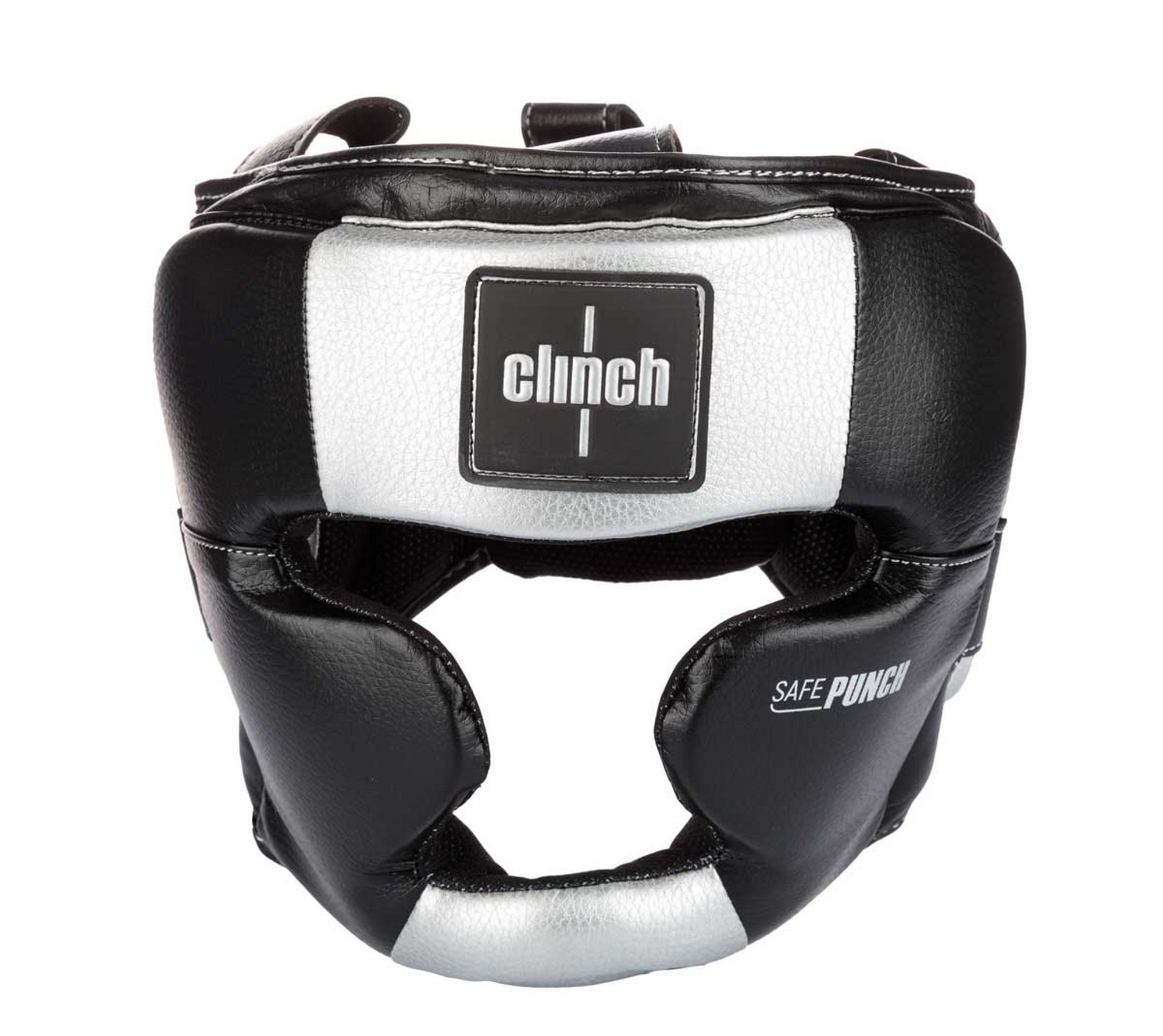 Шлем боксерский Clinch Punch 2.0 Full Face C148 черно-серебристый 2000_1782