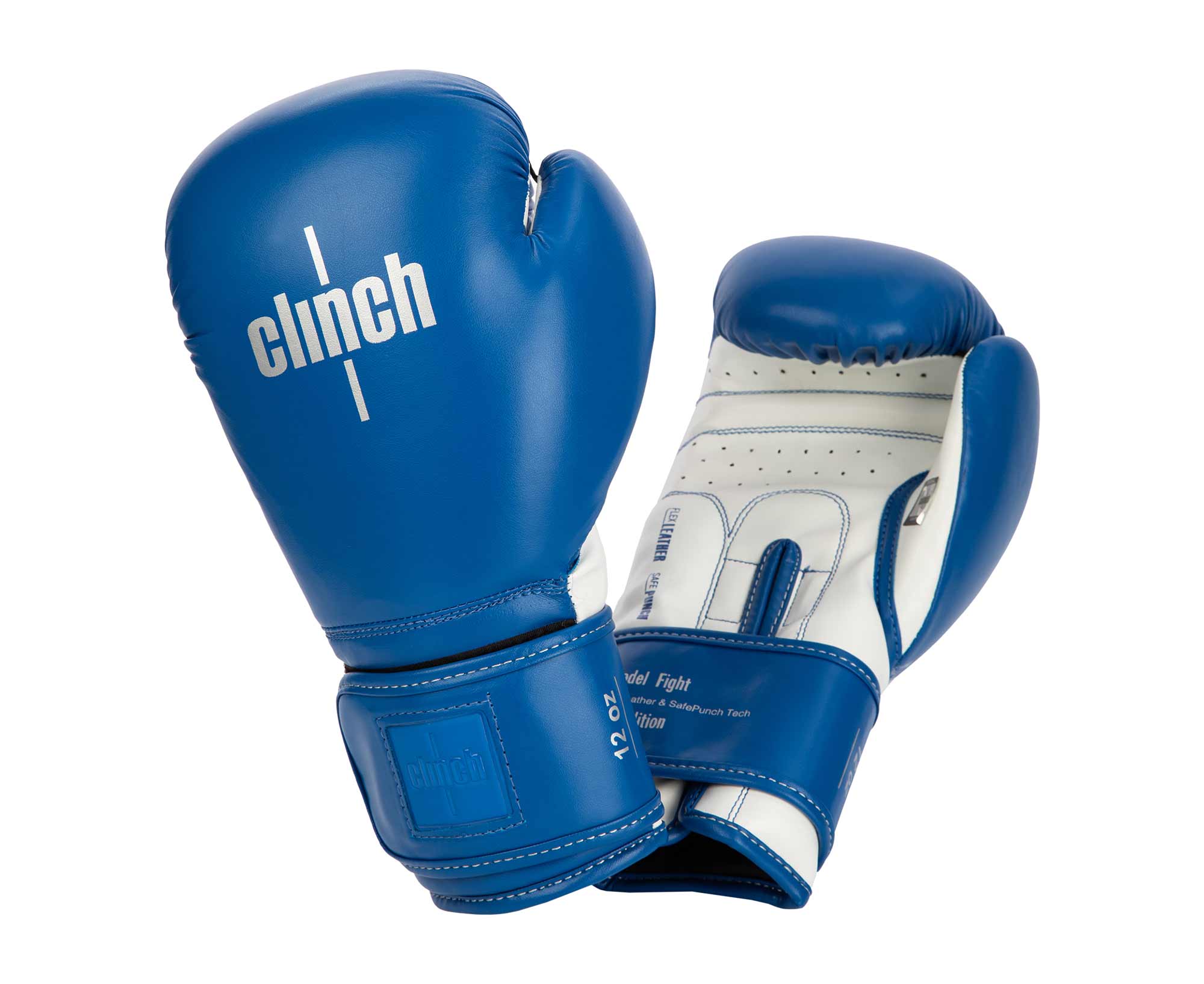 Перчатки боксерские Clinch Fight 2.0 C137 сине-белый 2000_1635