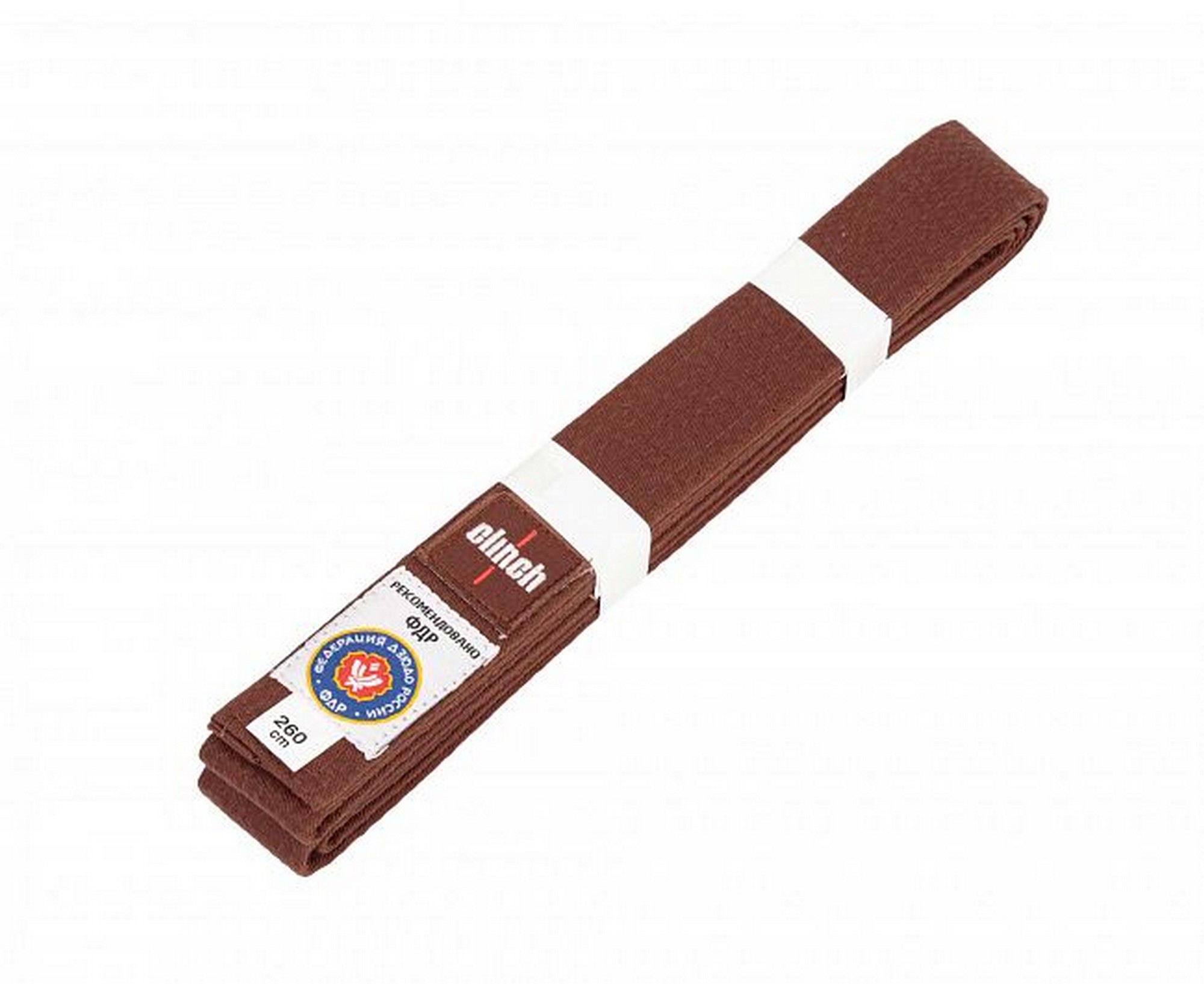 Пояс для дзюдо Clinch Judo Belt FDR C301 коричневый 2000_1634