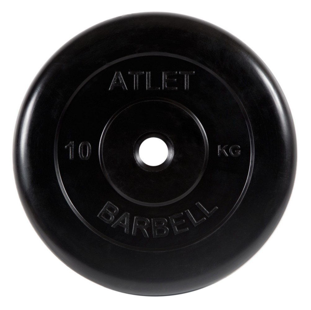 Диск обрезиненный d26мм MB Barbell MB-AtletB26-10 10кг черный 1003_1000