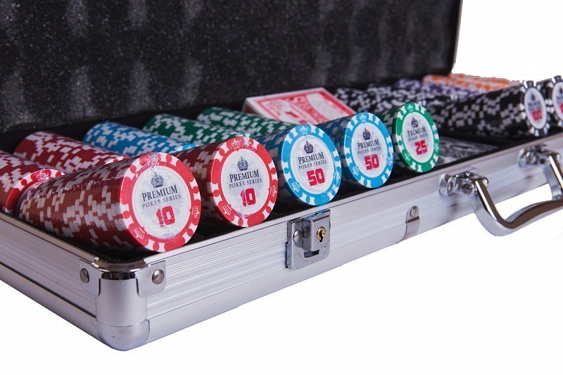 Набор для покера Partida Premium Crown на 500 фишек pcrw500 800_533