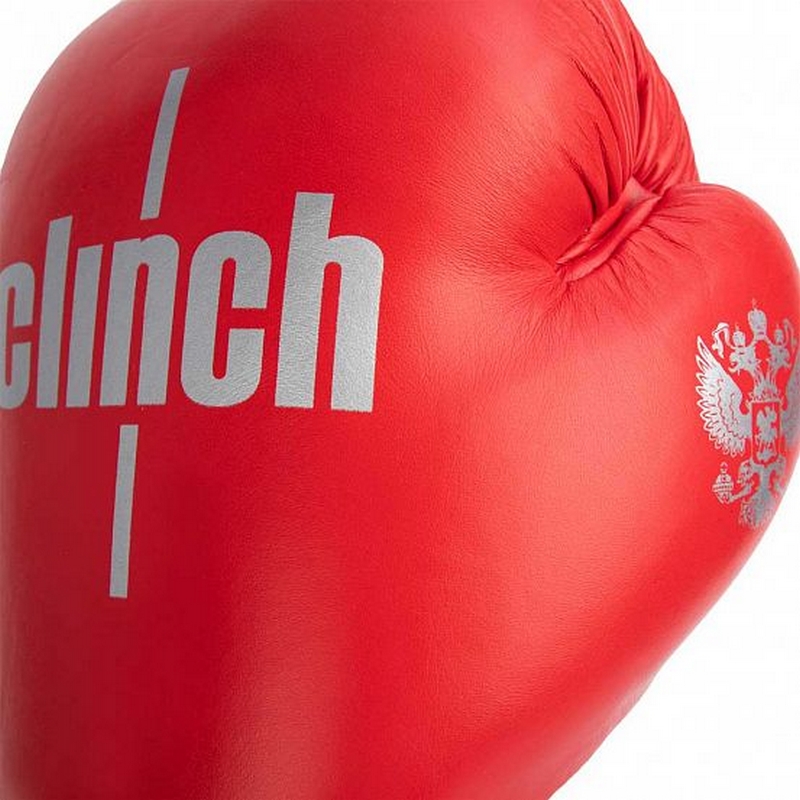 Перчатки боксерские Clinch Olimp Plus C155 красный 800_800