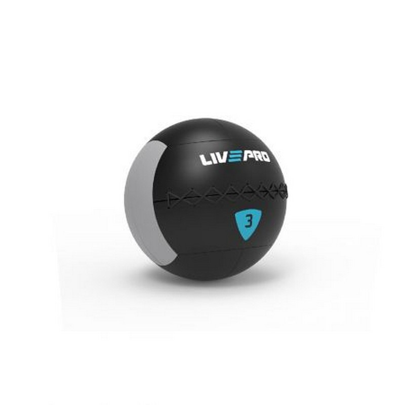 Медбол 3 кг Live Pro Wall Ball LP8100-03 800_800
