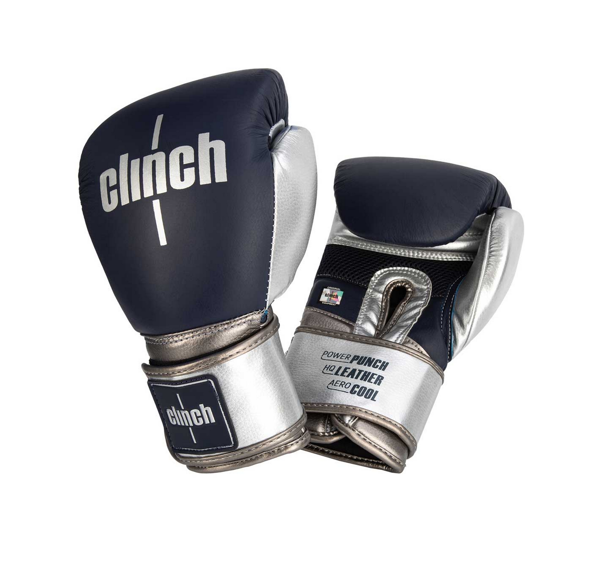 Перчатки боксерские Clinch Prime 2.0 C152 темносине-серебристый 2000_1919