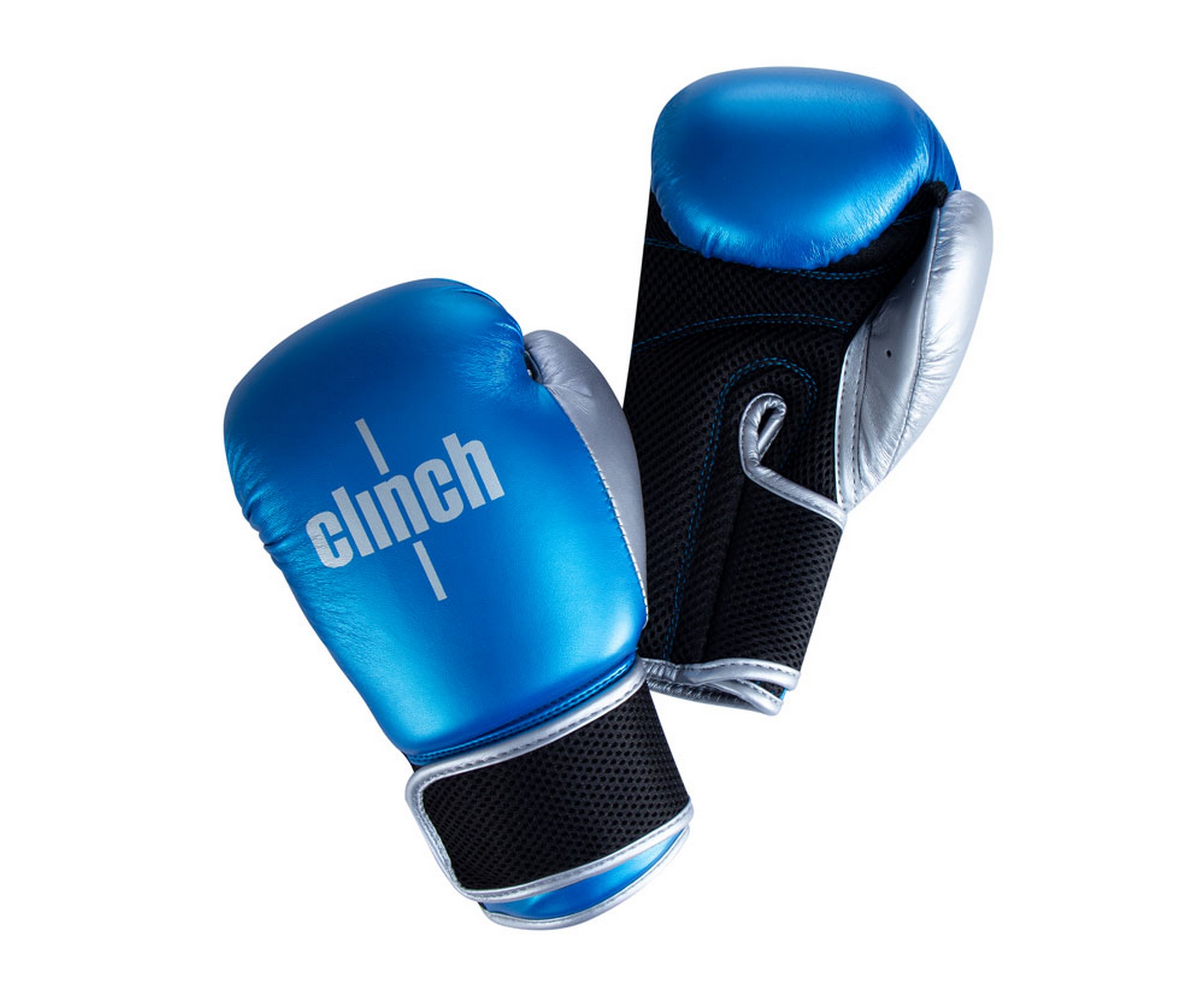 Перчатки боксерские Clinch Kids C127 сине-серебристый 2000_1636