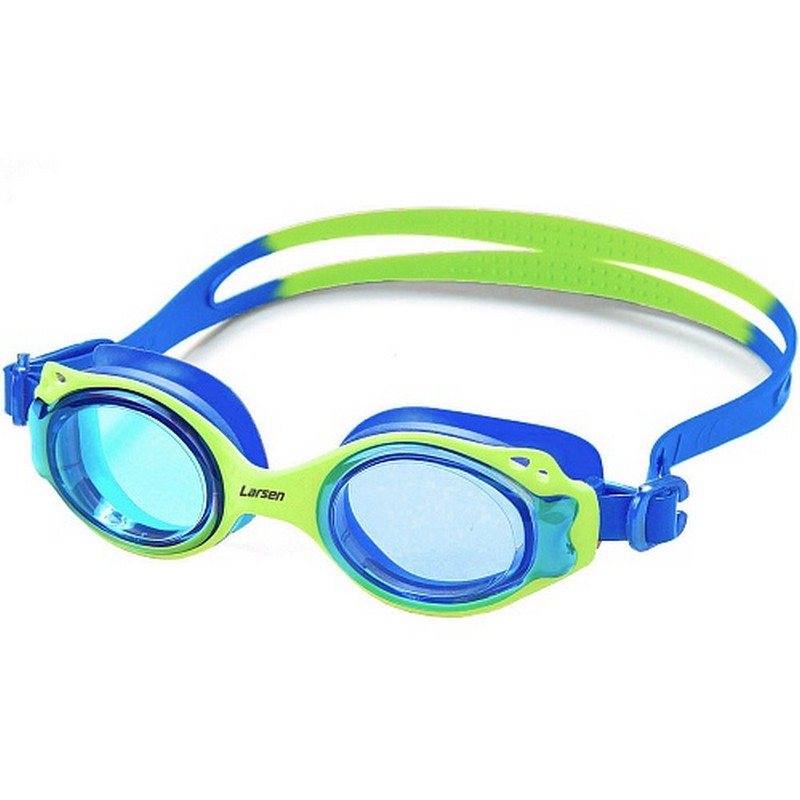 Очки для плавания детские Larsen DS-GG209 green\blue 800_800