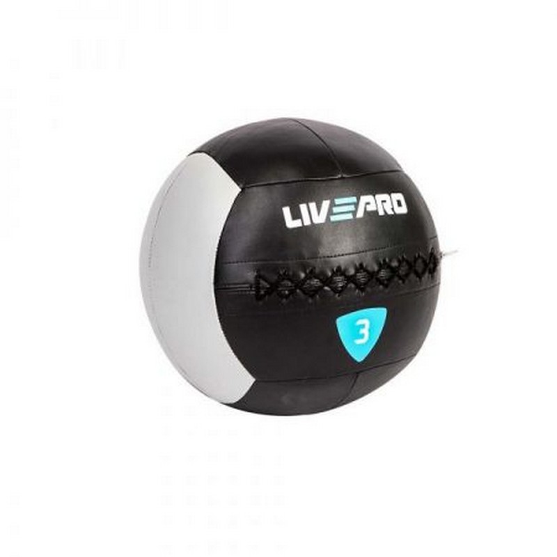 Медбол 12 кг Live Pro Wall Ball LP8100-12 800_800