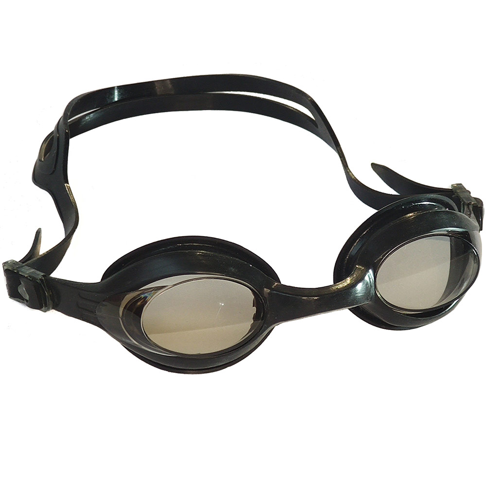 Очки для плавания взрослые (черные) Sportex E33150-4 1000_1000