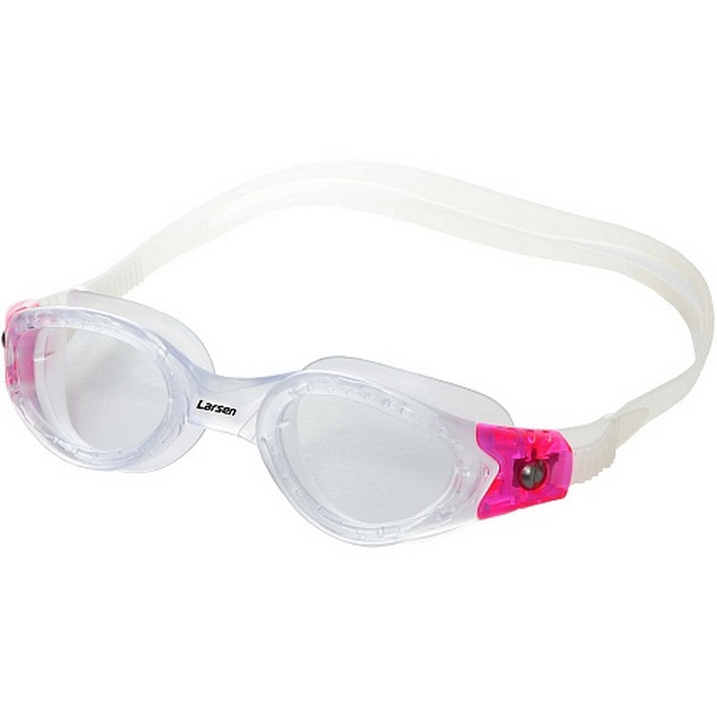 Очки для плавания детские Larsen DS52 Pacific Jr Trans\Pink 800_800