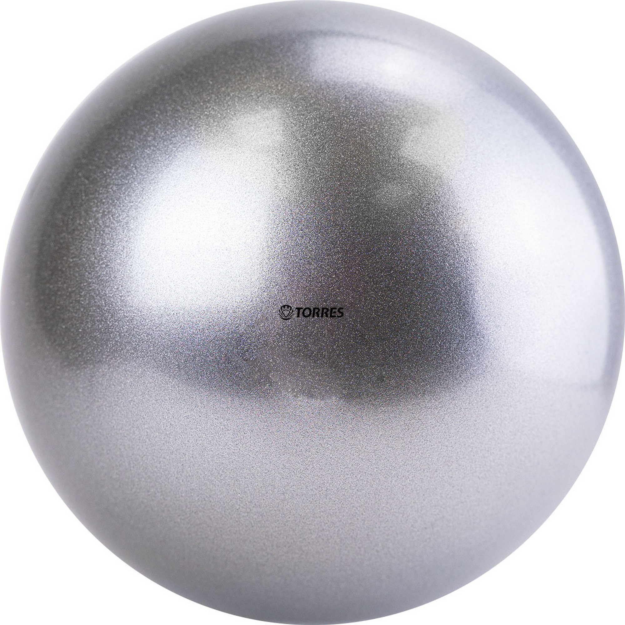 Мяч для художественной гимнастики однотонный d15см Torres ПВХ AG-15-07 серебристый 2000_2000