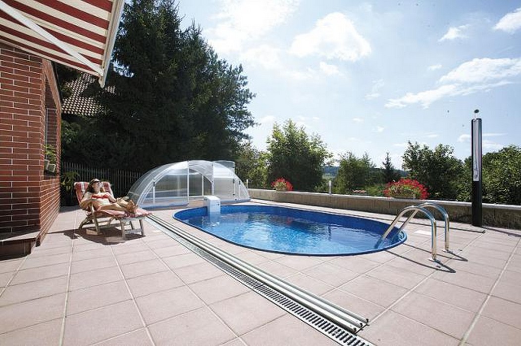 Морозоустойчивый бассейн Ibiza овальный глубина 1,2 м размер 8,0х4,16 м, голубой 1052_700