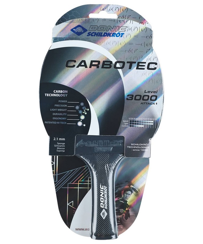 Ракетка для настольного тенниса Donic Carbotec 3000, carbon 665_800