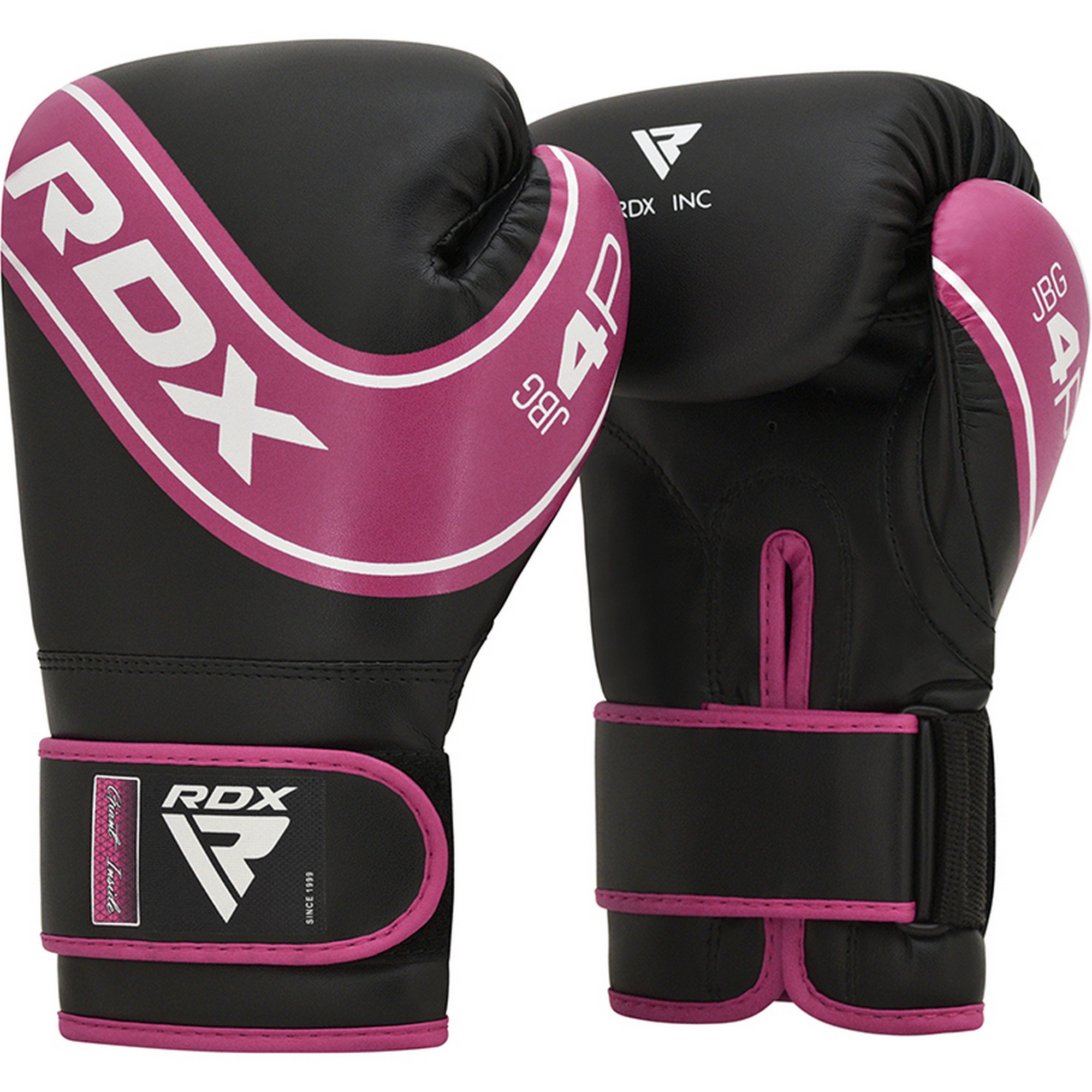 Перчатки детские RDX JBG-4P-4oz розовый\черный 2000_2000