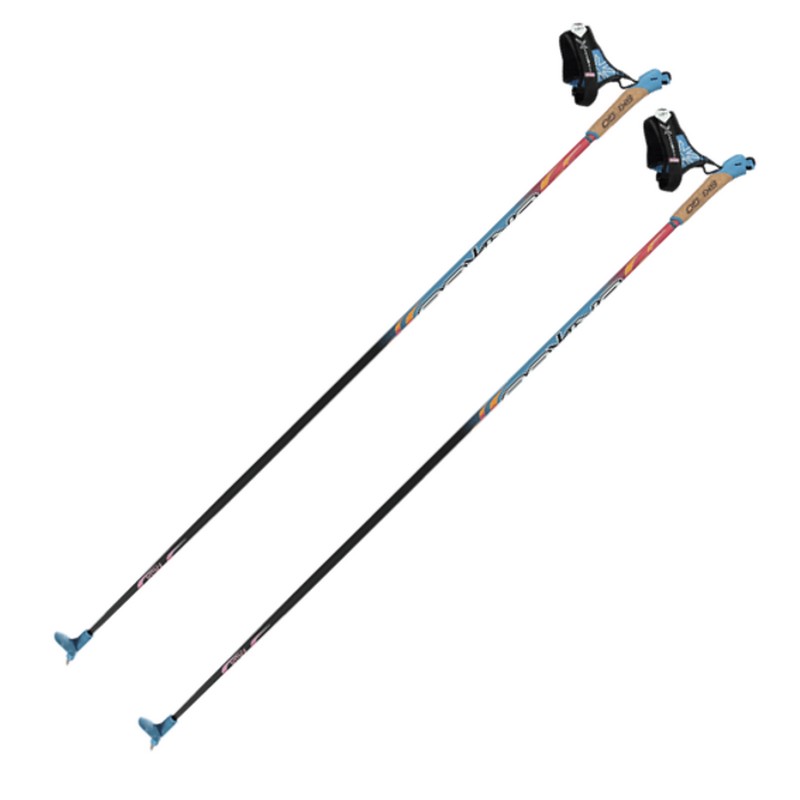 Лыжные палки Skigo 25 Vasa Карбон 50%+Стекло 50% красный 800_800