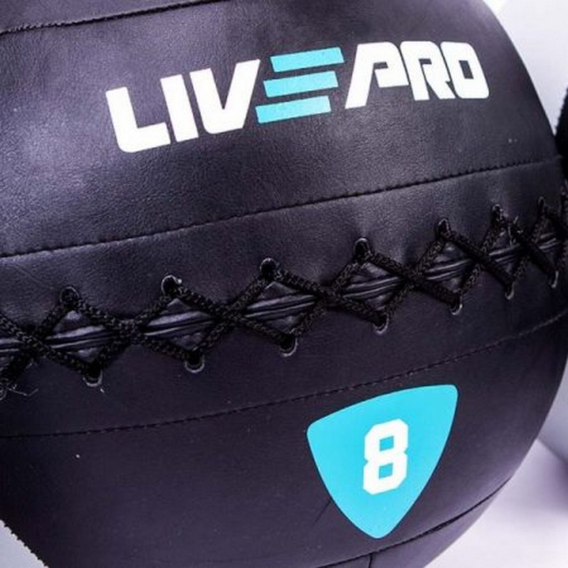 Медбол 3 кг Live Pro Wall Ball LP8100-03 800_800