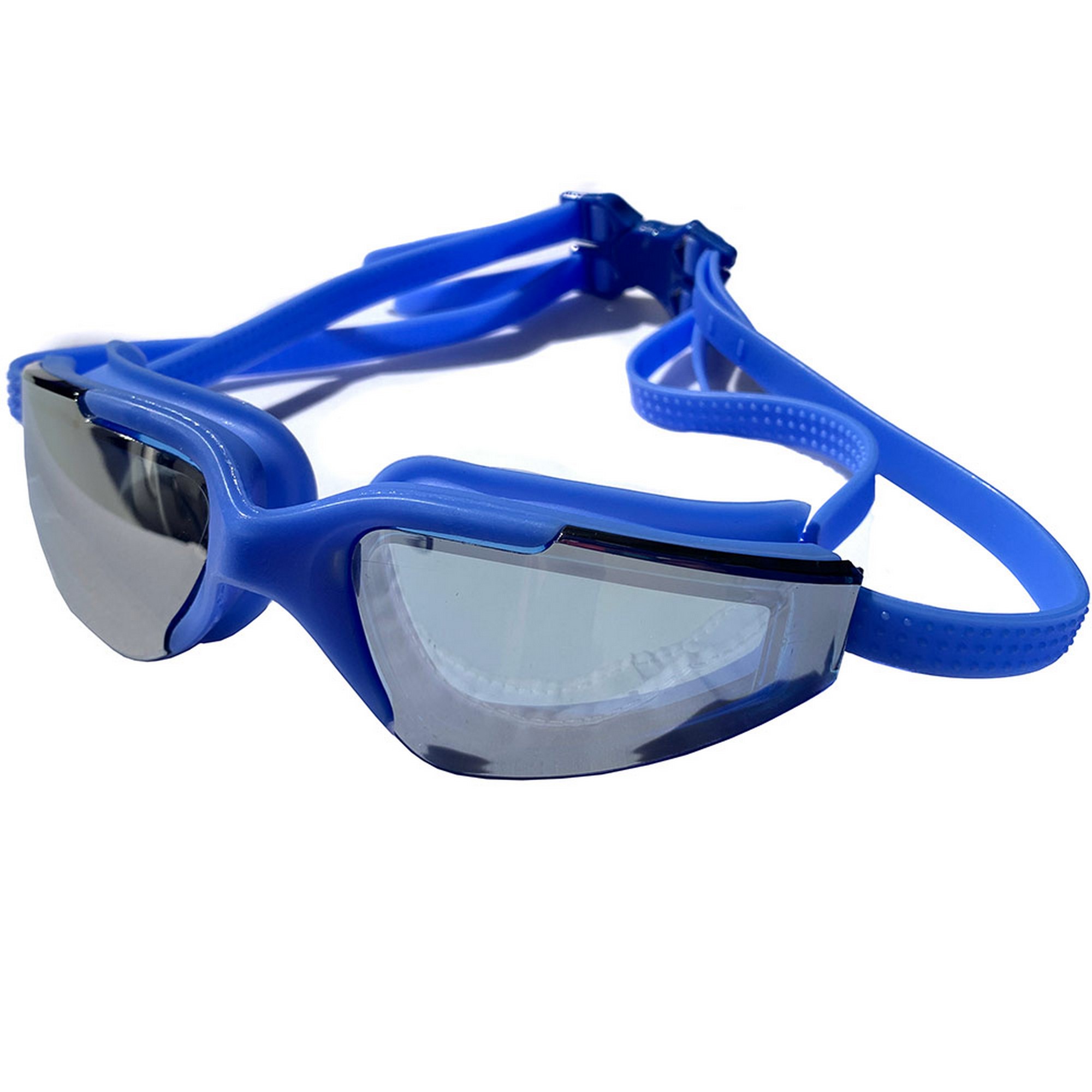Очки для плавания Sportex взрослые, зеркальные E38879-1 синий 2000_2000