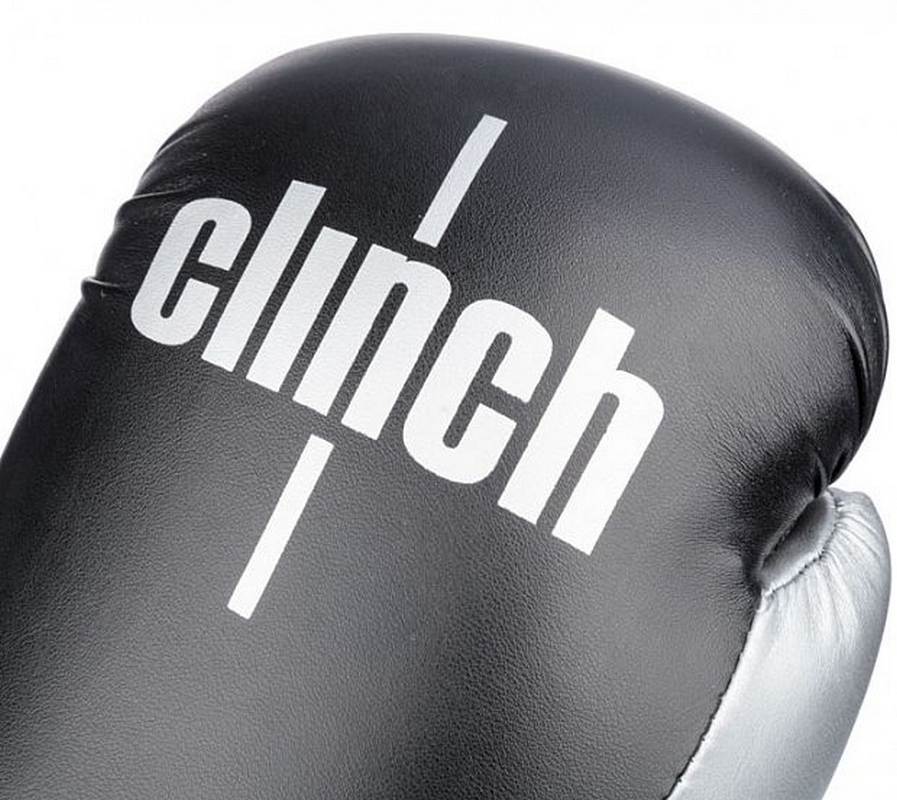 Перчатки боксерские Clinch Aero C135 черно-серебристый 897_800