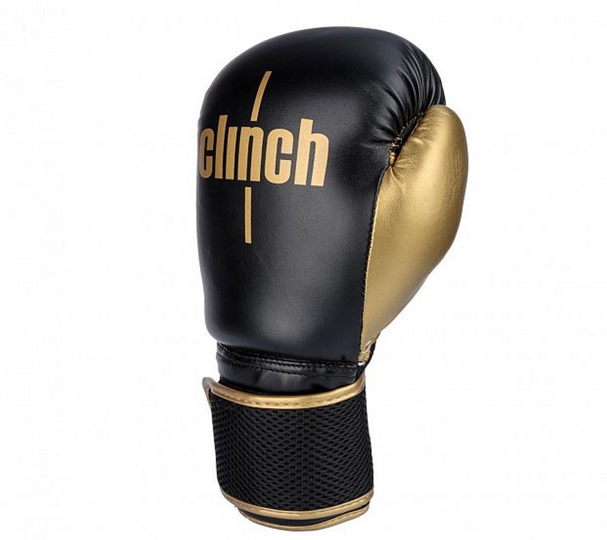 Перчатки боксерские вес 10 унций Clinch Aero C135 черно-золотой 2000_1781