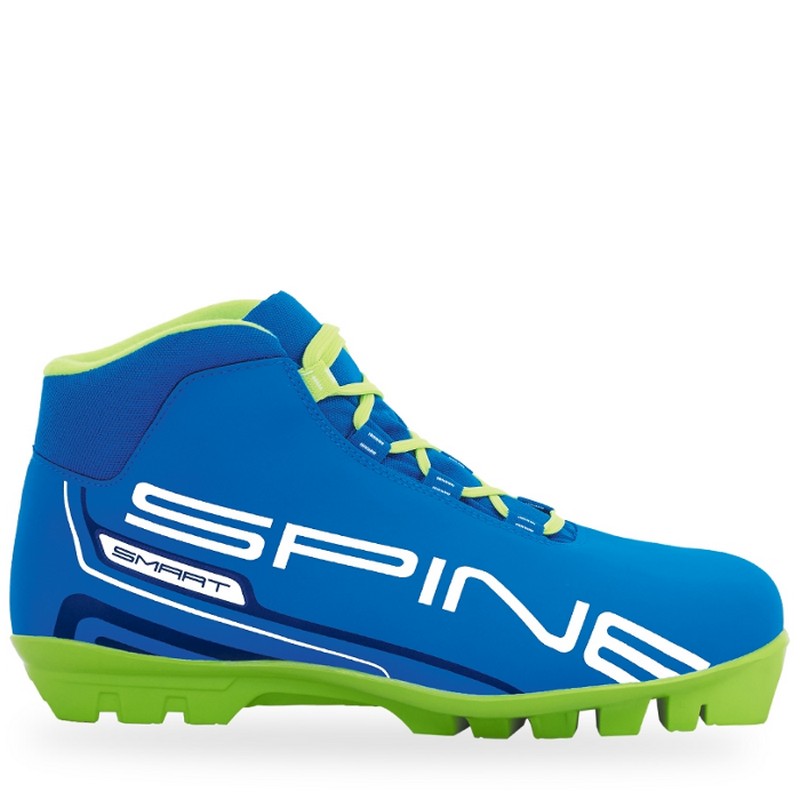 Лыжные ботинки SNS Spine Smart 457/2 синий/зеленый 800_800