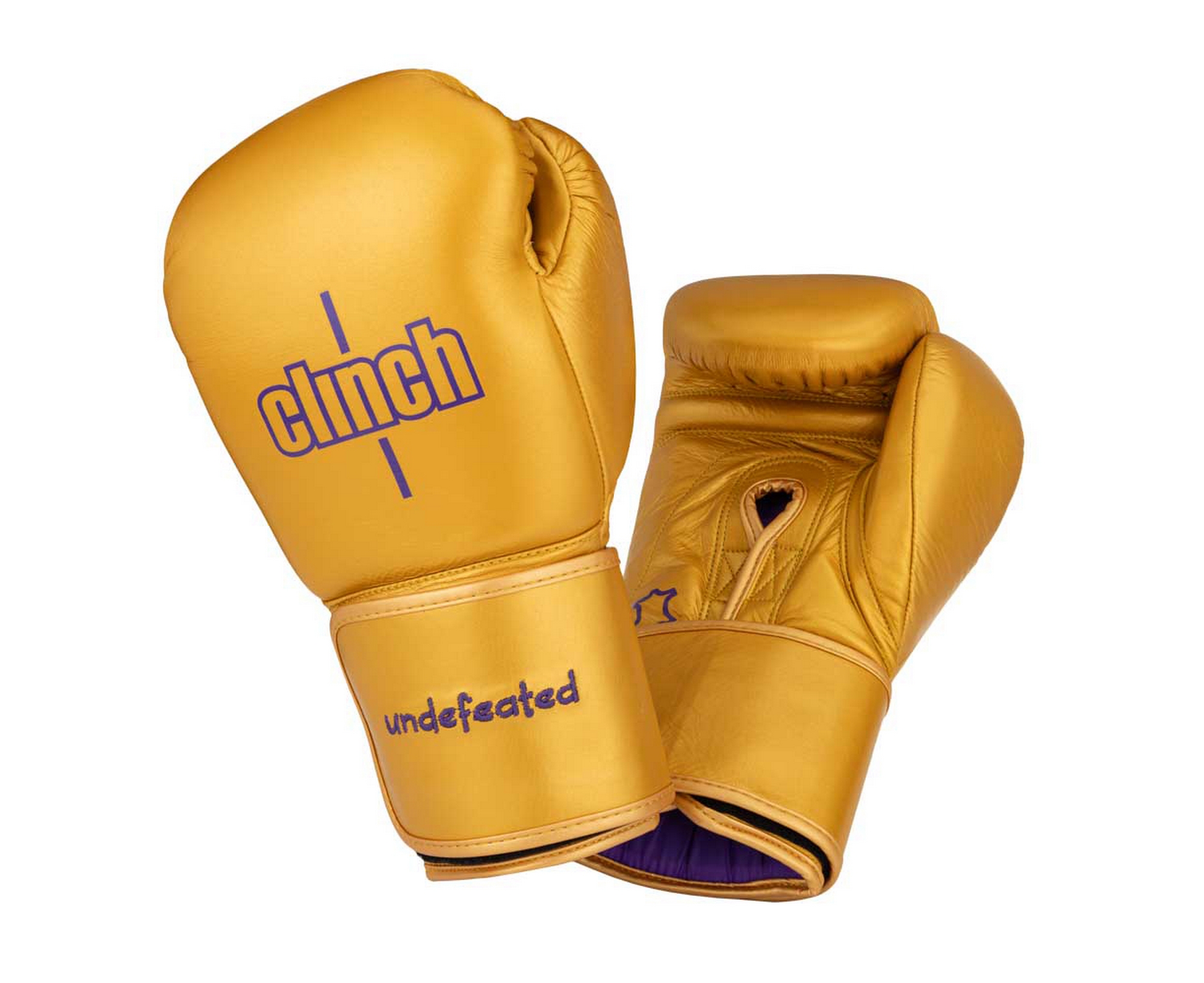 Перчатки боксерские Clinch Undefeated C161 золотой 2000_1634