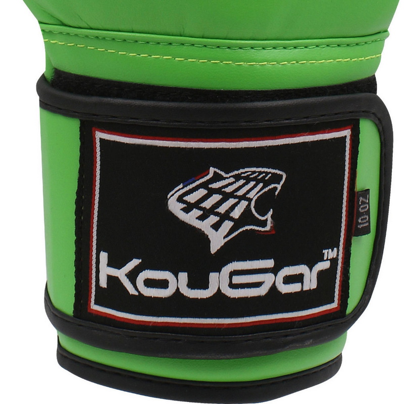Боксерские перчатки Kougar KO500-6, 6oz, зеленый 800_800