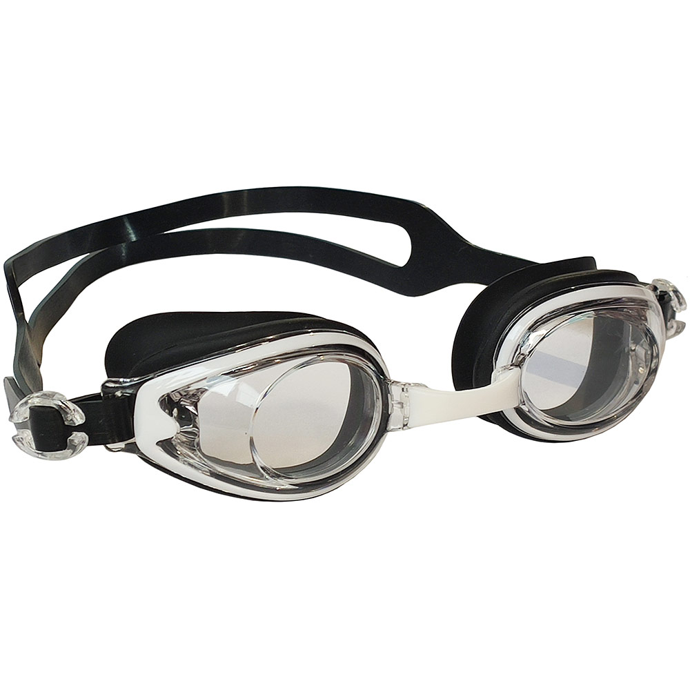 Очки для плавания взрослые (черные) Sportex E33115-4 1000_1000